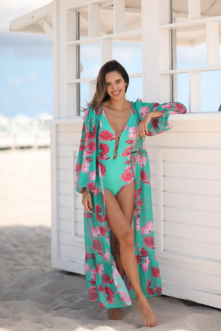 Baño Mujer Salida De Baño Pantalon Toque De Sol Ropa De Baño