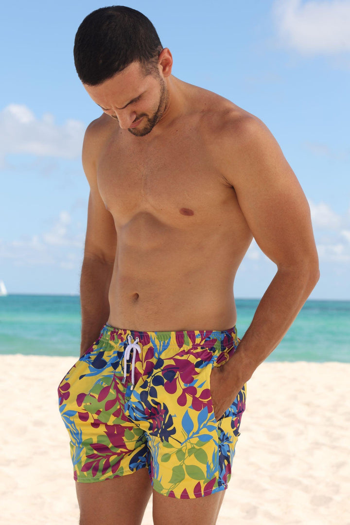 Pantaloneta de Hombre | Men's Swim Trunks Quick Dry Shorts with Pockets 1001 06 04 - Piel Canela Vestidos de baño Colombia