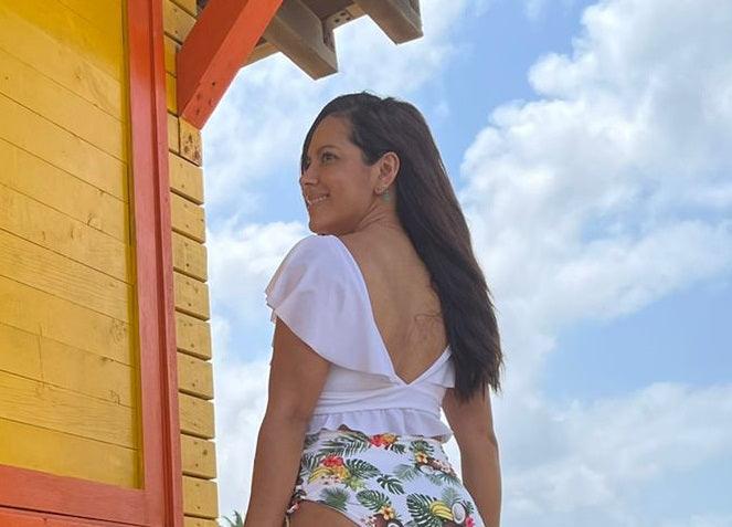 Top- Croptop Colores - Piel Canela Vestidos de baño Colombia