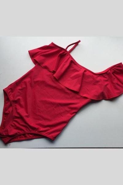 Vestido de Baño 8009 Rojo - Piel Canela Vestidos de baño Colombia
