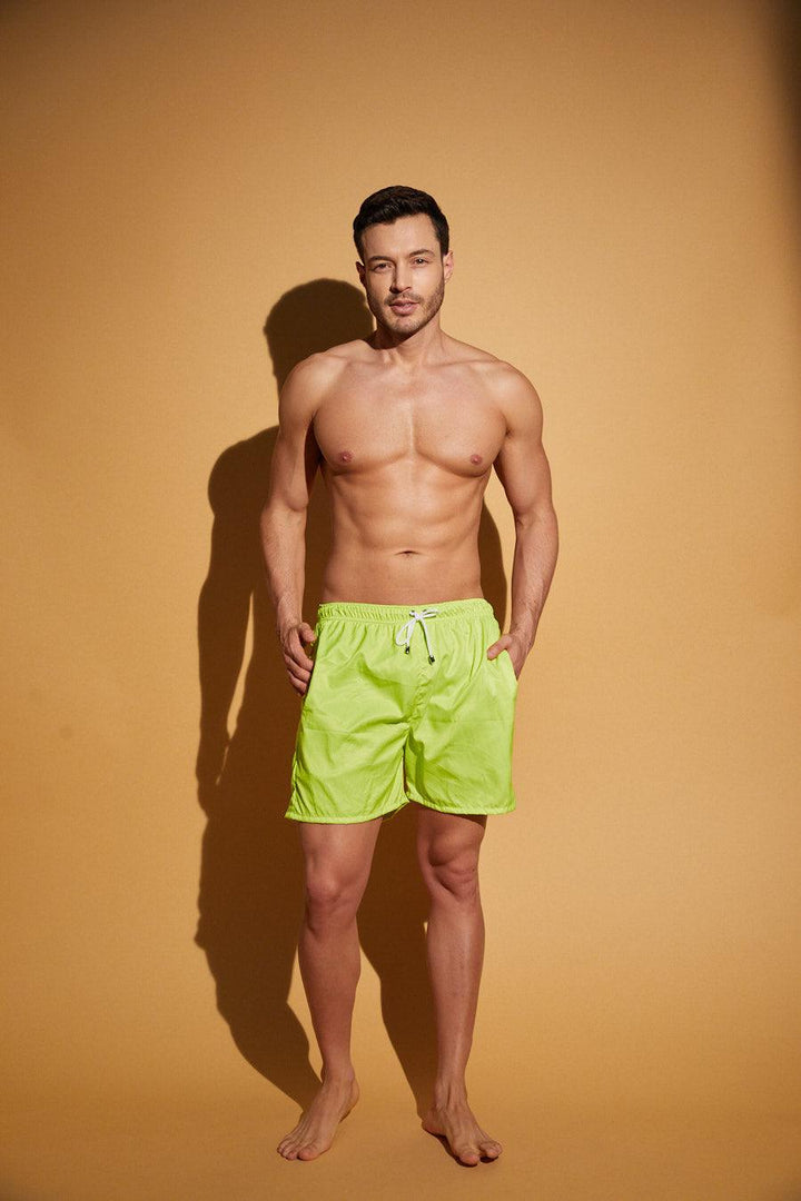 Pantaloneta de Hombre - Verde | Men's Swim Trunks Quick Dry Shorts with Pockets Green - Piel Canela Vestidos de baño Colombia