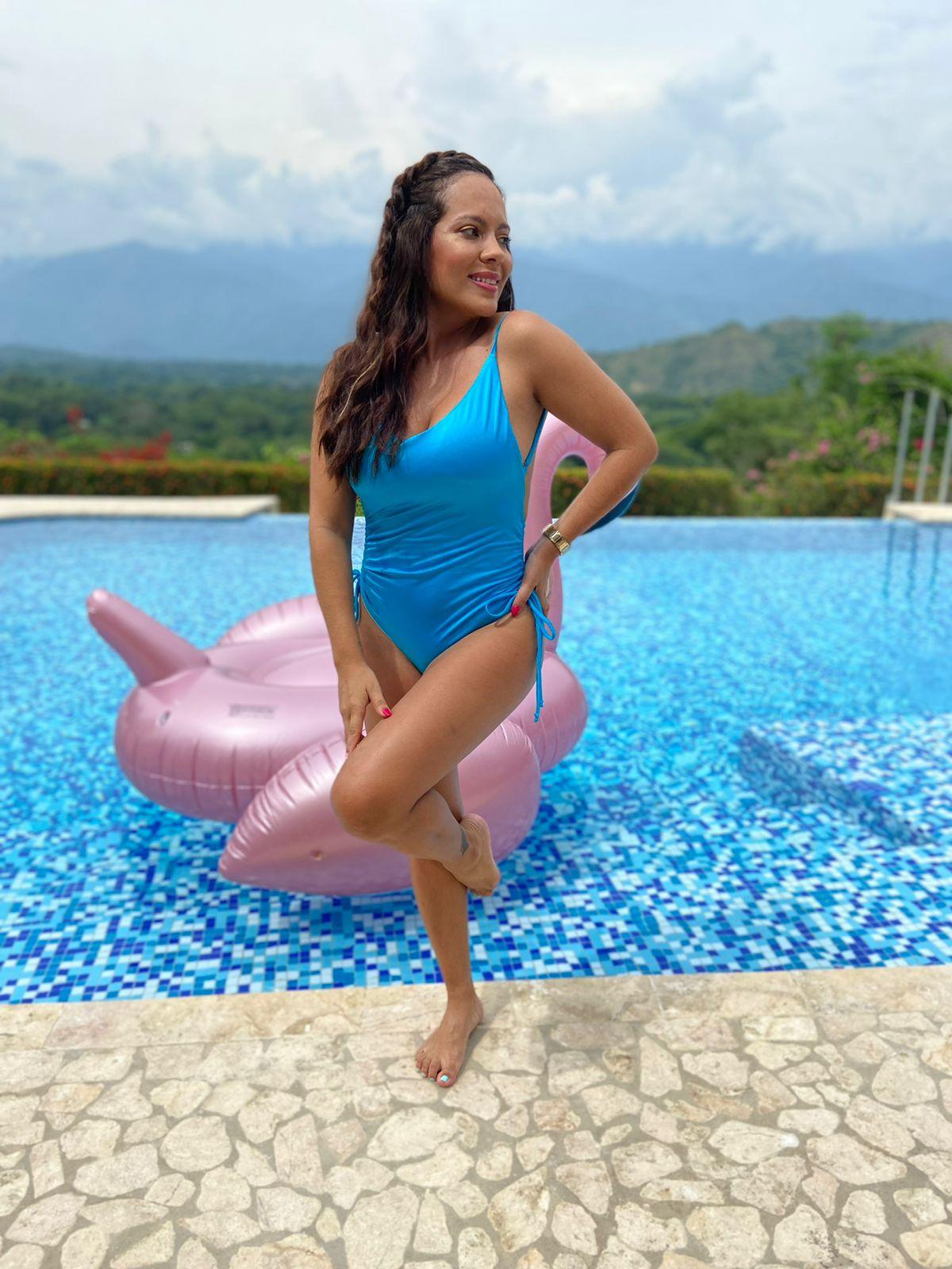 Vestido de Baño 8112 Azul | One piece Blue Swimwear 8112