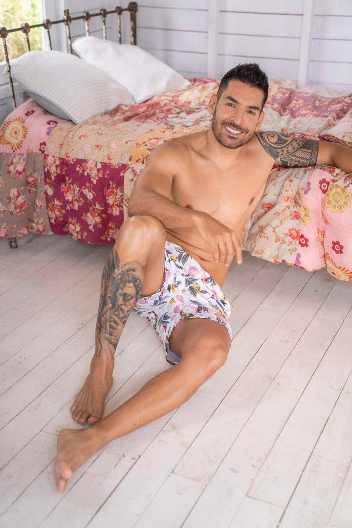 Pantaloneta de Hombre 76 | Men's Swim Trunks Quick Dry Shorts with Pockets 76 - Piel Canela Vestidos de baño Colombia