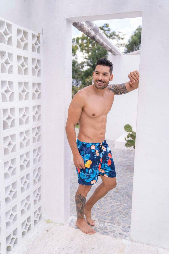 Pantaloneta de Hombre 69 | Men's Swim Trunks Quick Dry Shorts with Pockets 69 - Piel Canela Vestidos de baño Colombia
