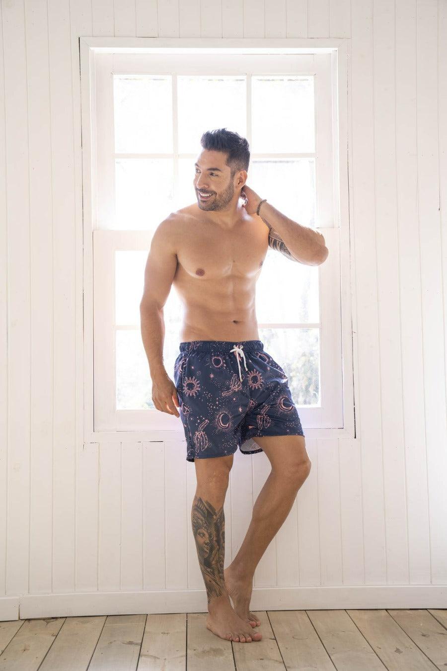 Men's Swim Trunks Quick Dry Shorts with Pockets
